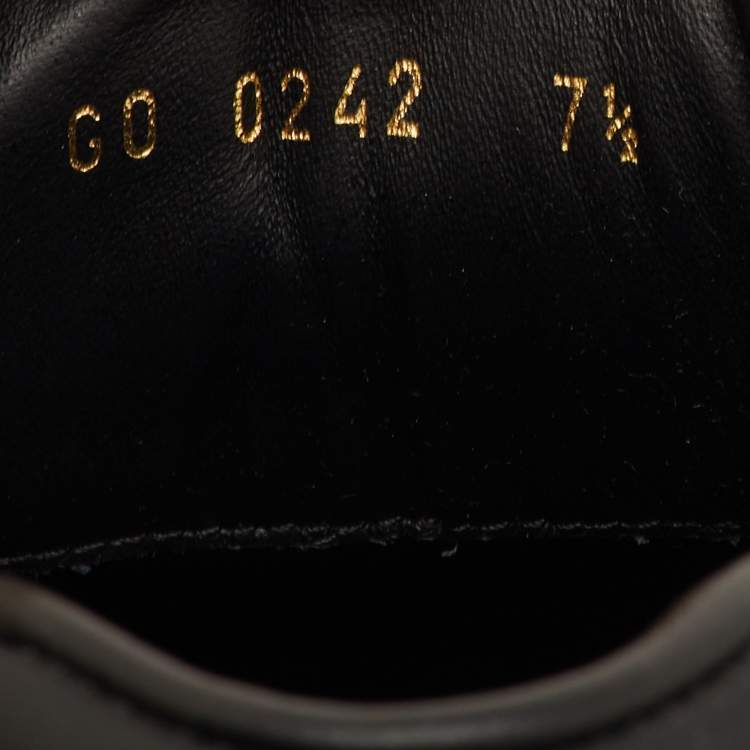 Pre Owned Louis Vuitton Run Away Size 41.5 Black Mesh and Monogram Leather Low Top Sneakers