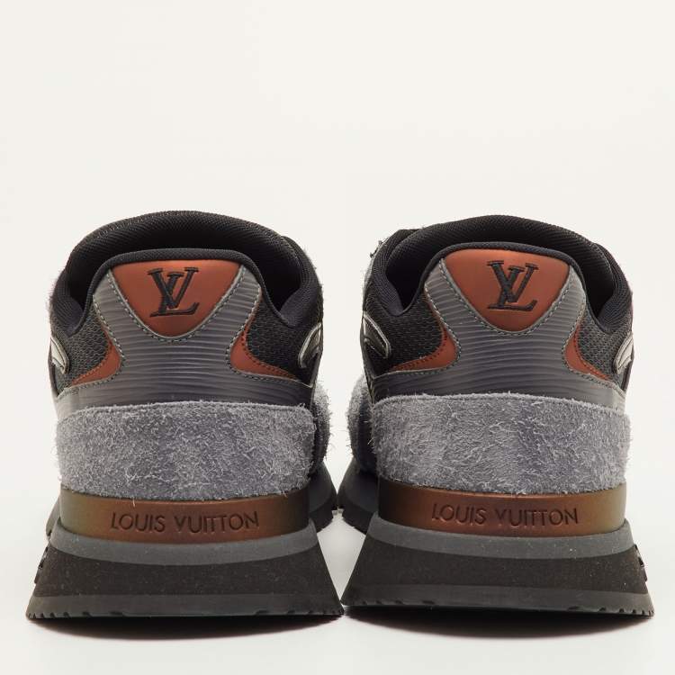 Pre Owned Louis Vuitton Run Away Size 41.5 Multicolor Epi Leather, Fabric and Suede Sneakers