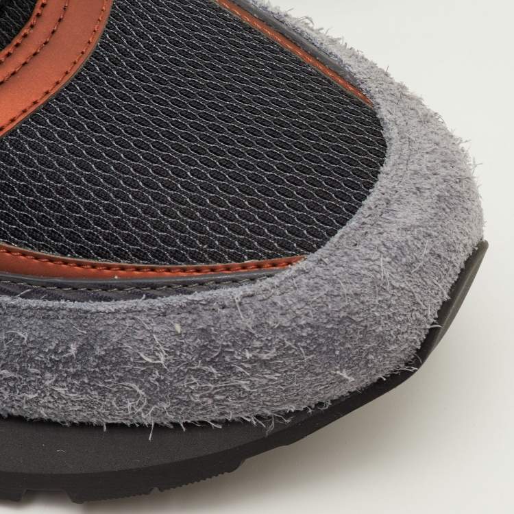 Pre Owned Louis Vuitton Run Away Size 41.5 Multicolor Epi Leather, Fabric and Suede Sneakers