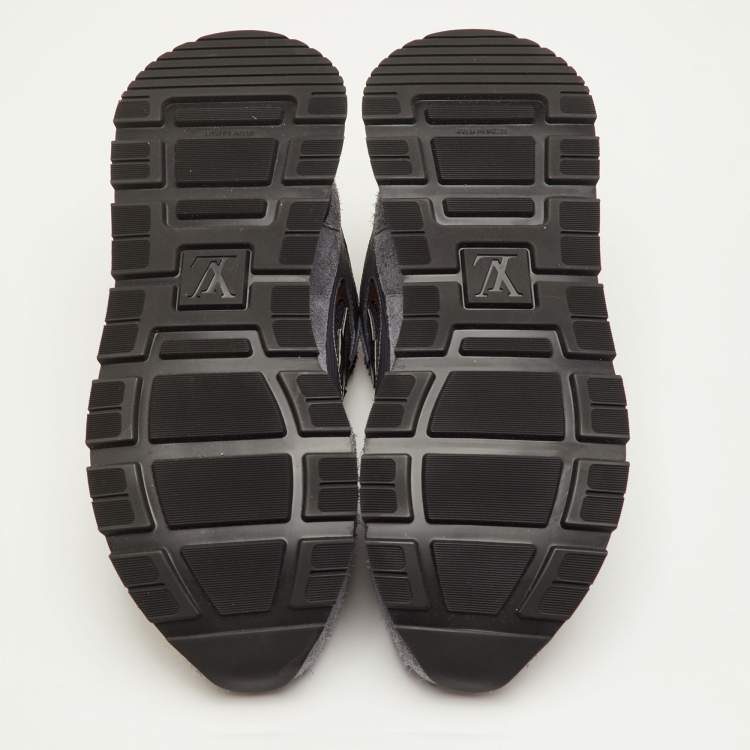 Pre Owned Louis Vuitton Run Away Size 41.5 Multicolor Epi Leather, Fabric and Suede Sneakers