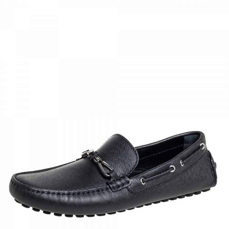 Louis Vuitton Moccasin Black Casual Shoes for Men for sale