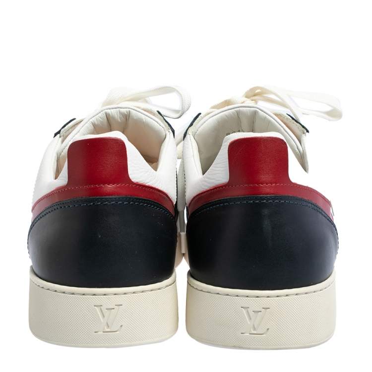 Pre Owned Louis Vuitton Multicolor Leather Lace Up Low Top Sneakers Size 44