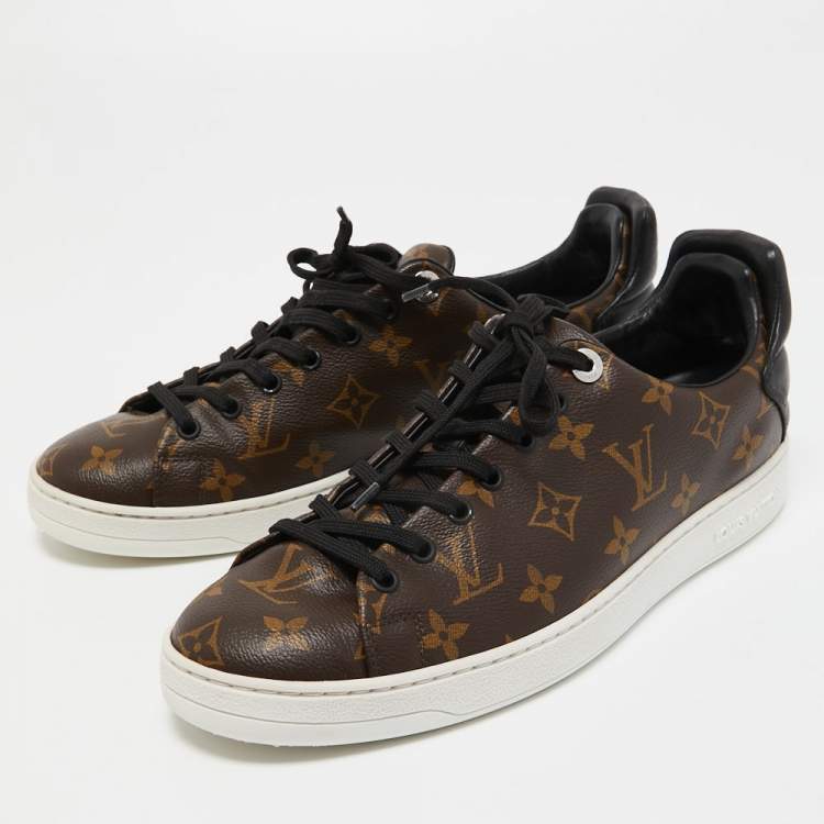 Louis Vuitton Brown Monogram Front Low Top Sneakers Size 41.5