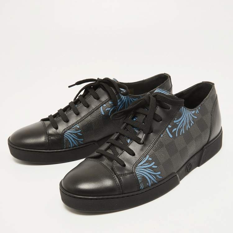 Match up leather low trainers Louis Vuitton Black size 7 UK in