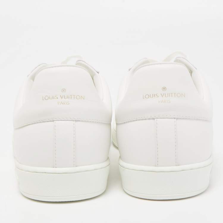 Pre Owned Louis Vuitton White/Transparent PVC and Leather Low Top Sneakers Size 41.5