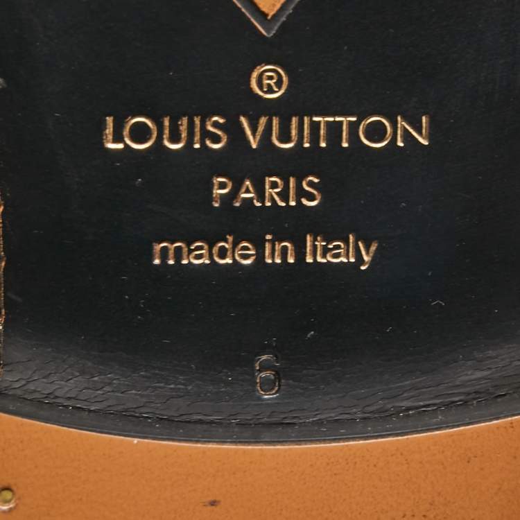 Pre Owned Louis Vuitton Navy Blue/Brown Monogram Canvass and  Leather Loafers Size 40