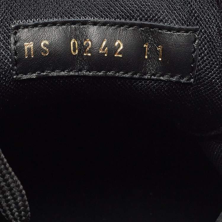 Pre Owned Louis Vuitton Grey/Black Monogram Canvas and Leather Low Top Sneakers Size 45