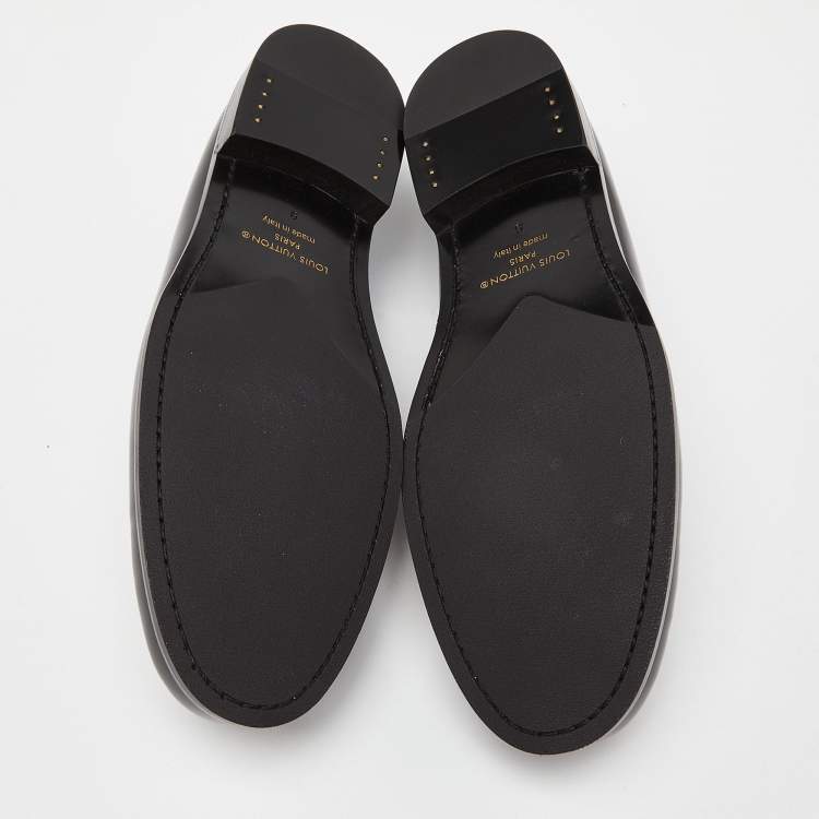 Pre Owned Louis Vuitton Monogram Canvas and Leather Major Loafers Size 43