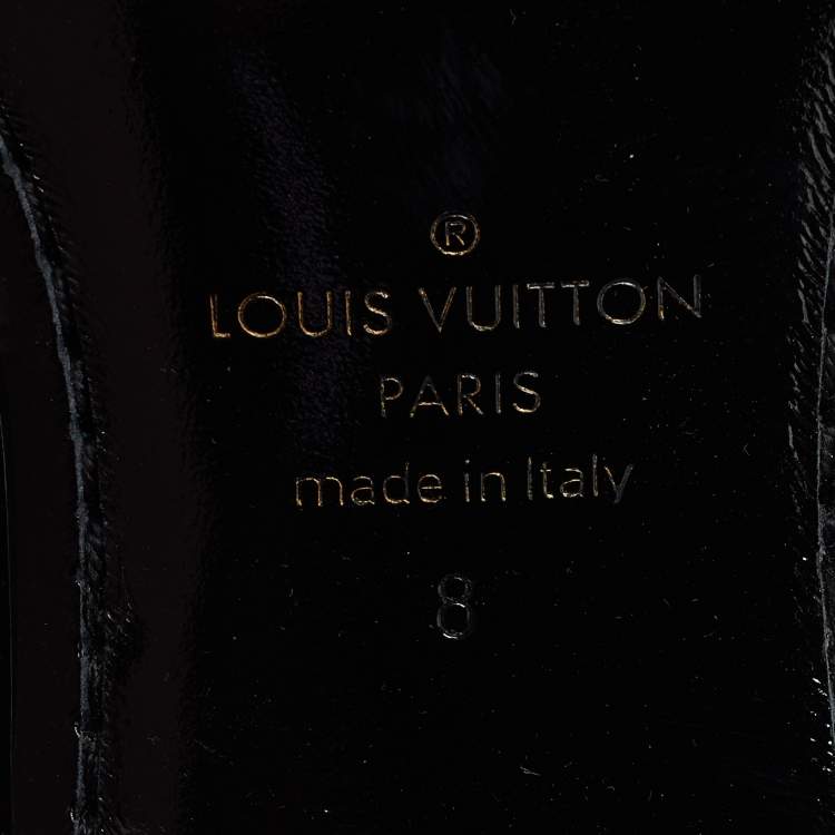 Pre Owned Louis Vuitton Black Petit Damier Fabric Solferino Derby Size 42