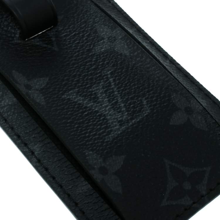 black louis vuitton luggage tag