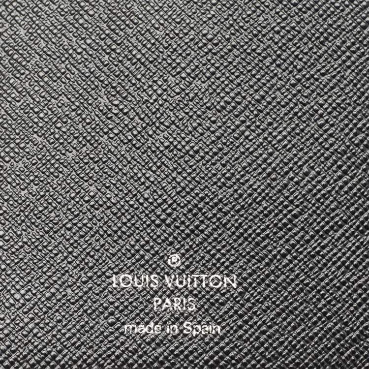 Pre Owned Louis Vuitton Black Epi Leather Pocket Agenda Cover