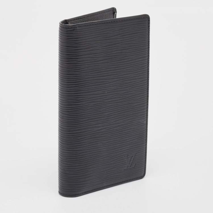 Pre Owned Louis Vuitton Black Epi Leather Pocket Agenda Cover
