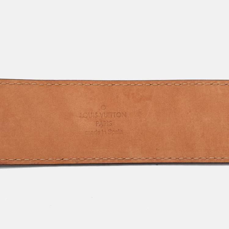 Pre Owned Louis Vuitton Monogram Canvas LV Initiales Belt 90CM