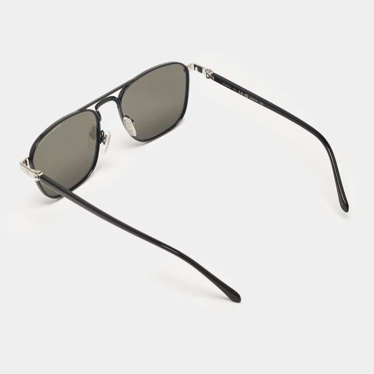 Pre Owned Louis Vuitton Black Mirrored Z2425U LV Signature Square Sunglasses