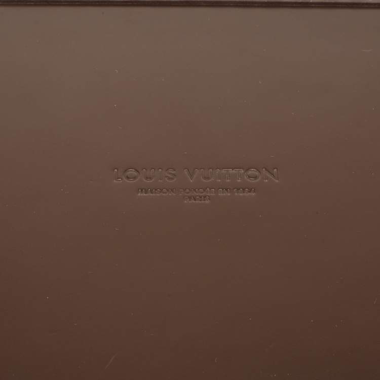 Pre Owned Louis Vuitton Brown Leather Boite Montre Case
