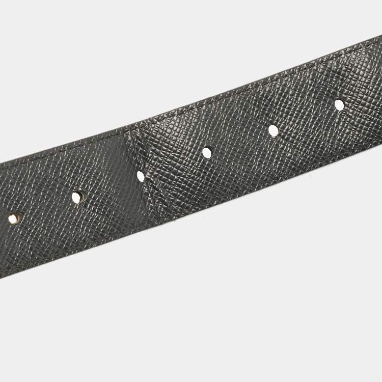Pre Owned Louis Vuitton Damier Graphite Canvas Inventeur Reversible Belt 120 CM