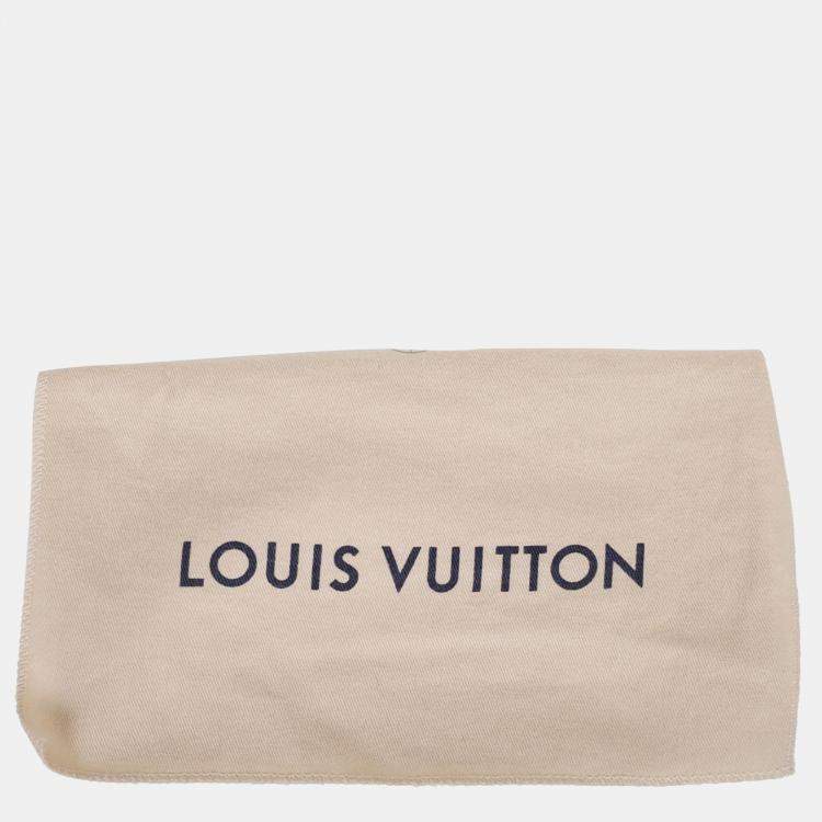 Pre Owned Louis Vuitton Brown Coated Canvas Giant Damier Nigo Phone Pouch
