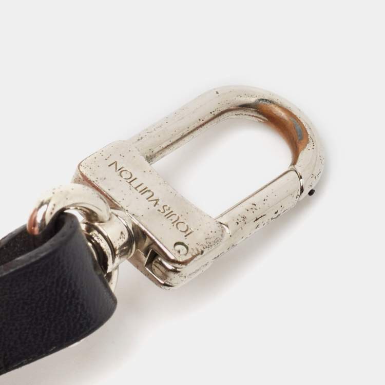 Pre Owned Louis Vuitton Damier Graphite Camouflage/Leather Luggage Name Tag