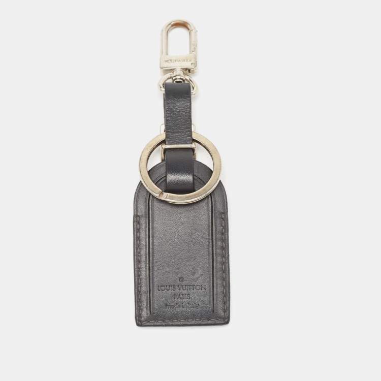 Pre Owned Louis Vuitton Damier Graphite Camouflage/Leather Luggage Name Tag