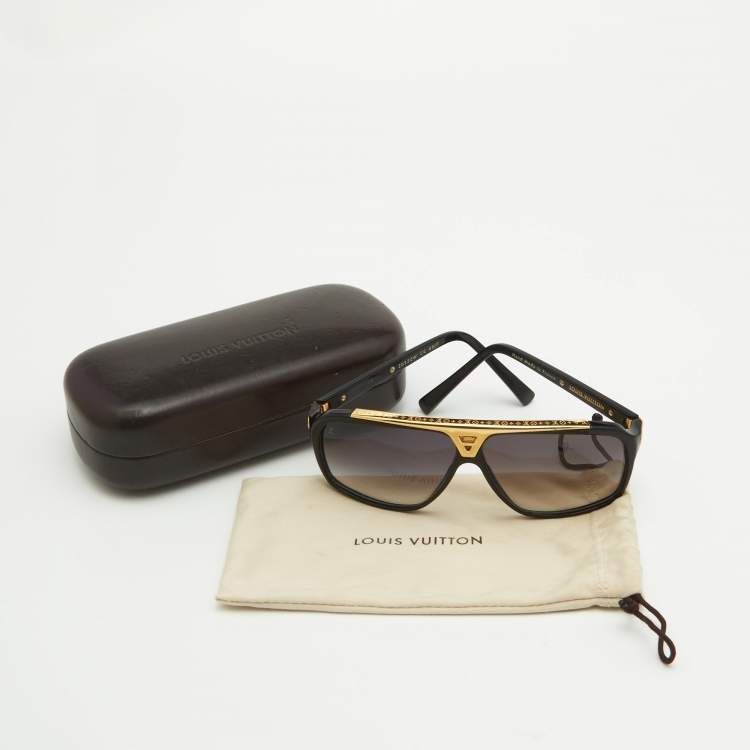 Pre Owned Louis Vuitton Black/Gold  Z0350W Evidence Millionaire Sunglasses