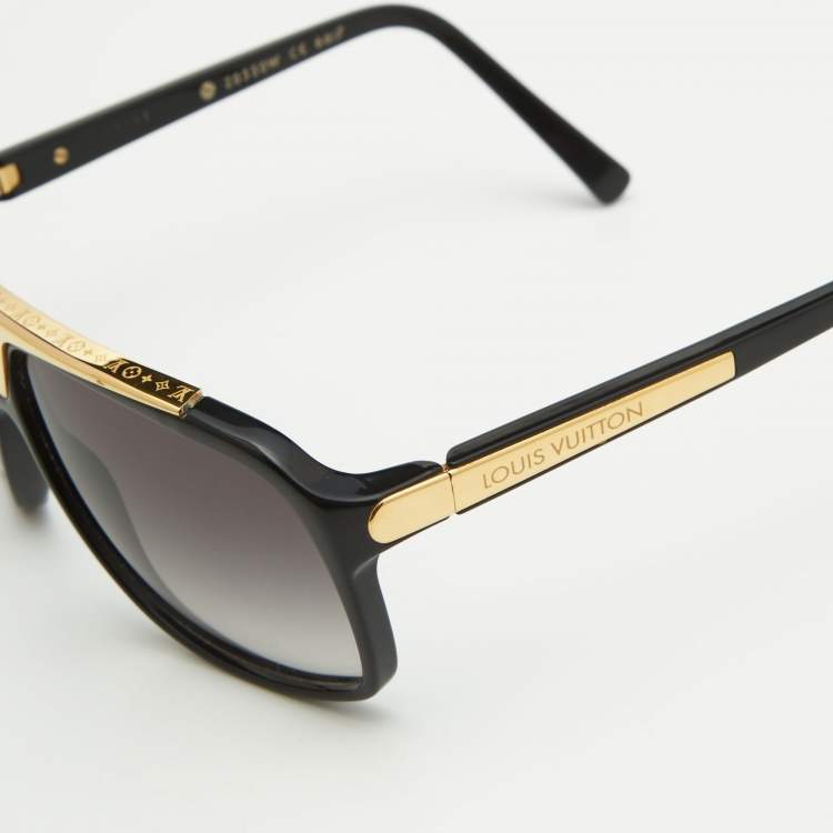 Pre Owned Louis Vuitton Black/Gold  Z0350W Evidence Millionaire Sunglasses