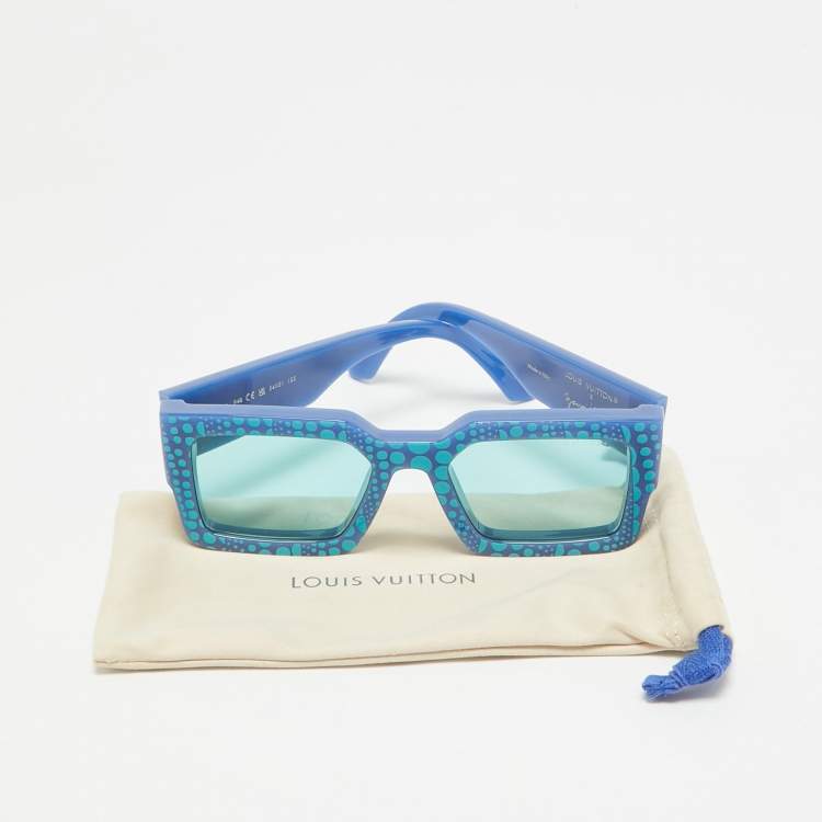 Pre Owned Louis Vuitton x  Yayoi Kusama Blue Z1905W LV Clash Pumpkin Sunglasses