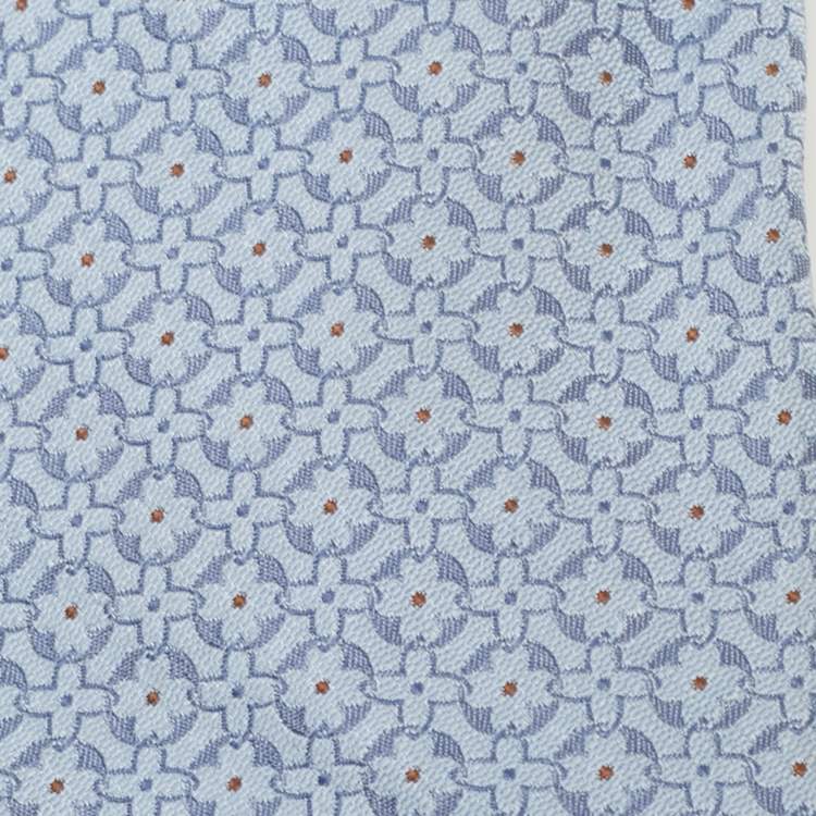 Pre Owned Louis Vuitton Blue Patterned Silk Tie