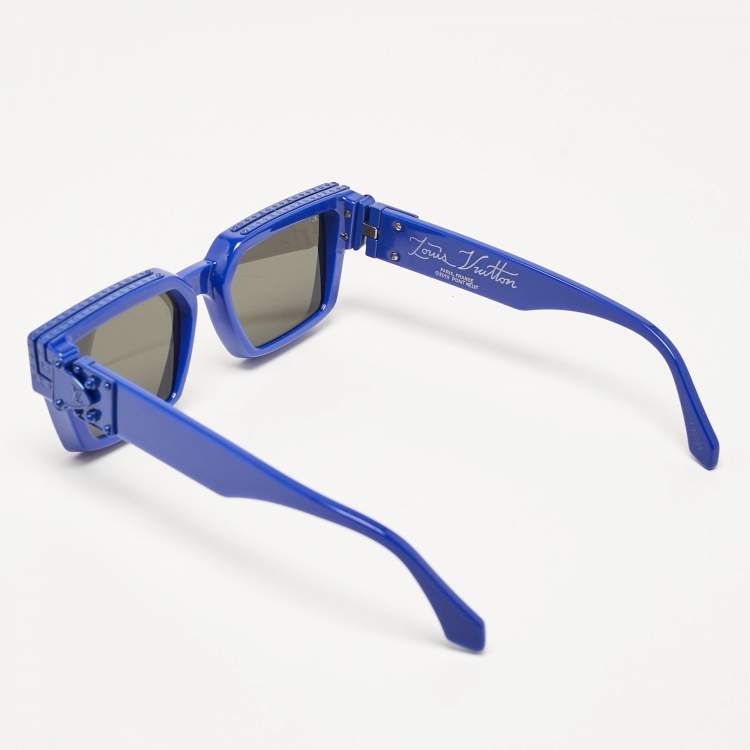 Pre Owned Louis Vuitton Blue/Grey Mirrored Z1276W 1.1 Millionaires Sunglasses