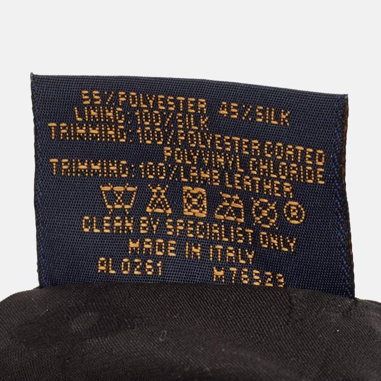 Pre Owned Louis Vuitton Black Polyester and Leather LV Get Ready Cap L
