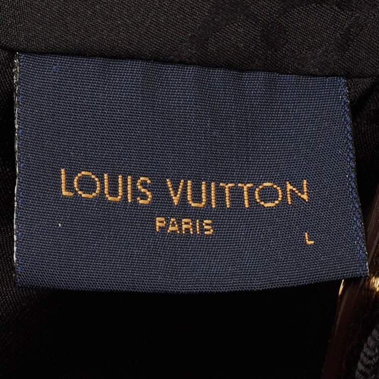 Pre Owned Louis Vuitton Black Polyester and Leather LV Get Ready Cap L