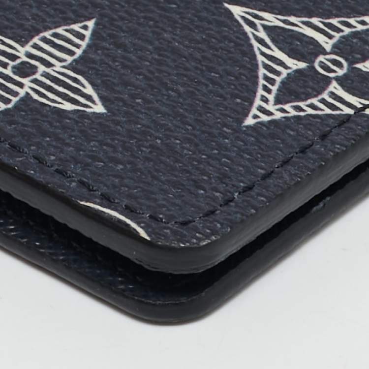 Pre Owned Louis Vuitton Ink Monogram Savane Elephant Canvas Chapman Passport Holder