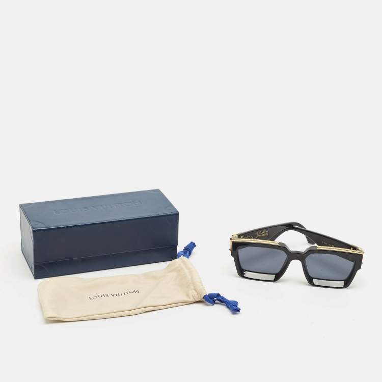 Pre Owned Louis Vuitton Black/Gold Z116SE 1.1 Millionaires Sunglasses