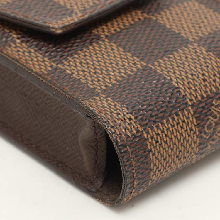 Pre Owned Louis Vuitton Damier Ebene Canvas Cigarette Case