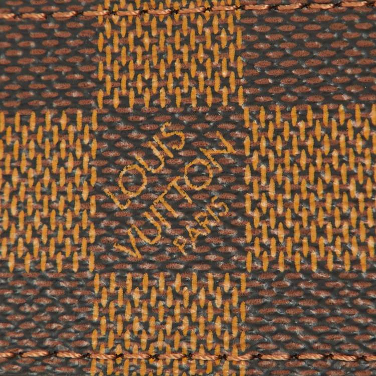 Pre Owned Louis Vuitton Damier Ebene Canvas Inventeur Reversible Belt 95CM