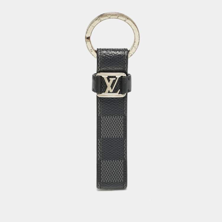 Pre Owned Louis Vuitton Damier Graphite Canvas LV Dragonne Key Holder