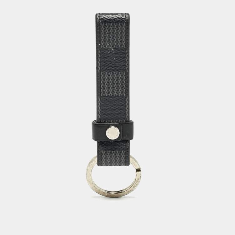 Pre Owned Louis Vuitton Damier Graphite Canvas LV Dragonne Key Holder