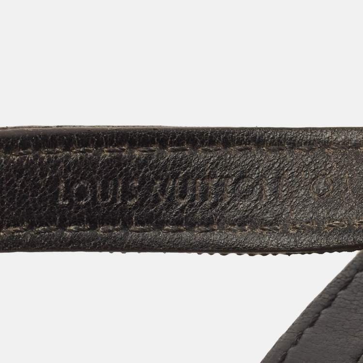 Pre Owned Louis Vuitton Damier Ebene Canvas BC Sign It Bracelet