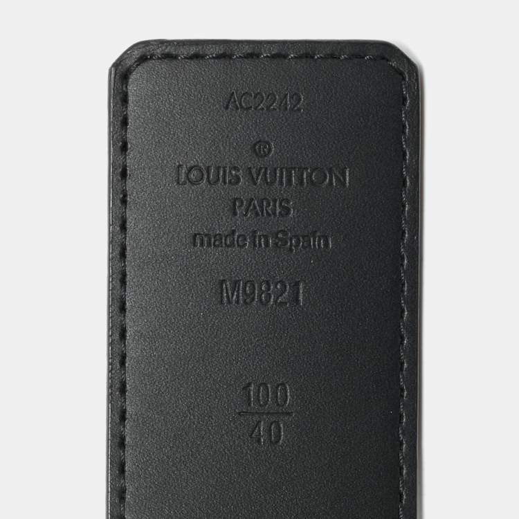 مملوكة مسبقًا Louis Vuitton Monogram Canvas LV Initiales Reversible Belt 100CM