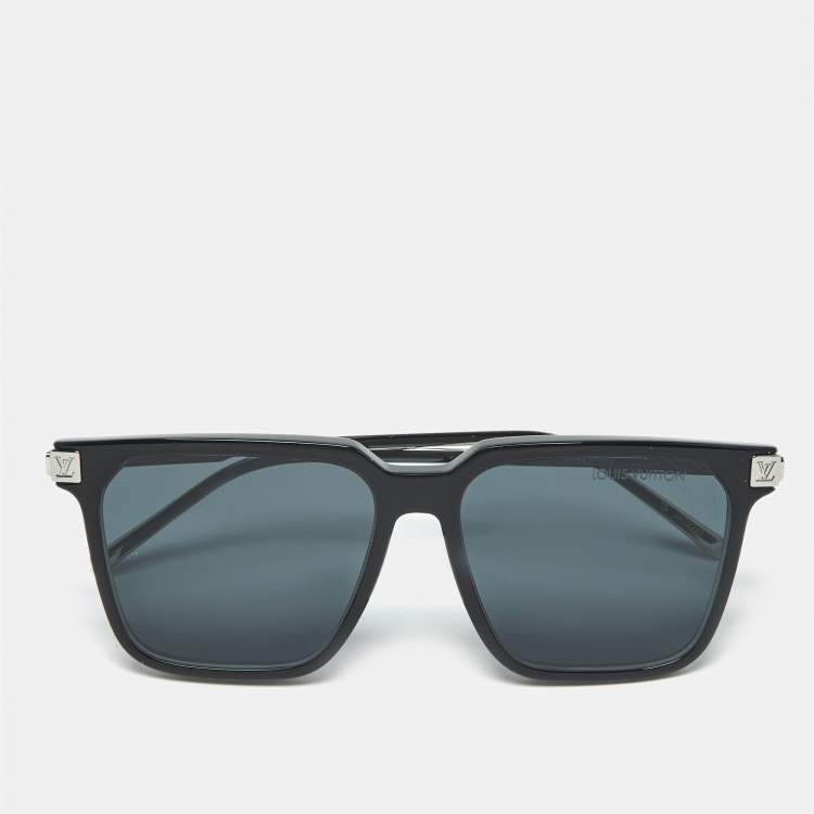 مملوكة مسبقًا Louis Vuitton Black Z1667W Rise Square Sunglasses