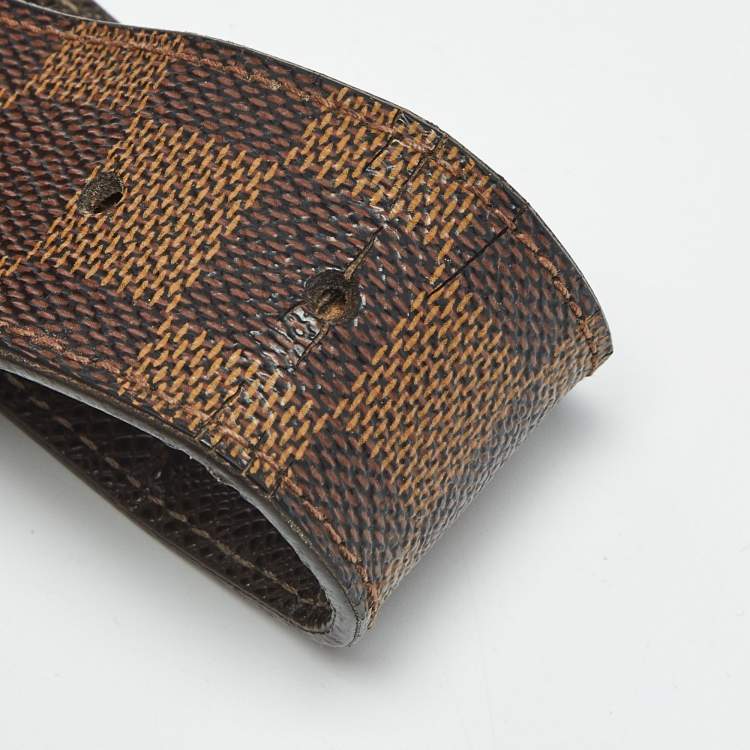 Pre Owned Louis Vuitton Damier Ebene Canvas Inventeur Reversible Belt 100 CM