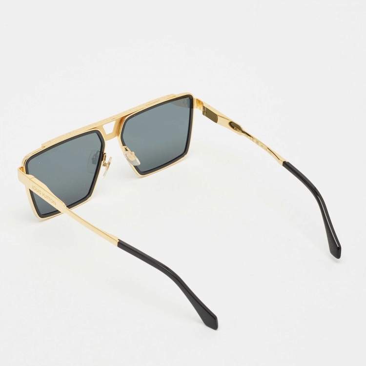 Pre Owned Louis Vuitton Black/Gold Z1584U 1.1 Evidence Sunglasses