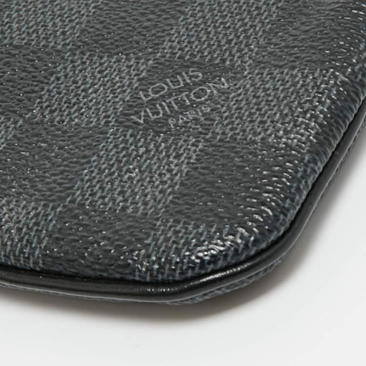 Pre Owned Louis Vuitton Damier Graphite Canvas Key Pouch