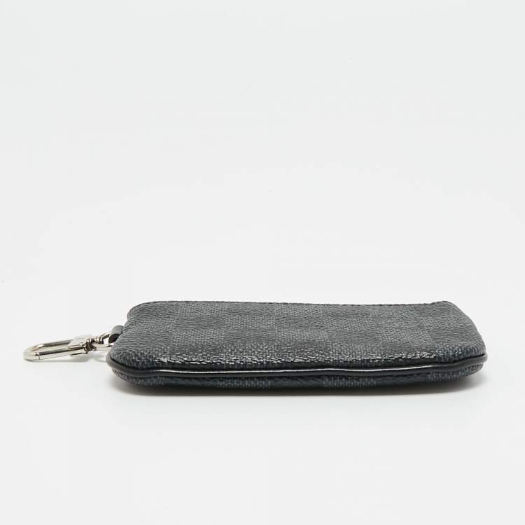 Pre Owned Louis Vuitton Damier Graphite Canvas Key Pouch