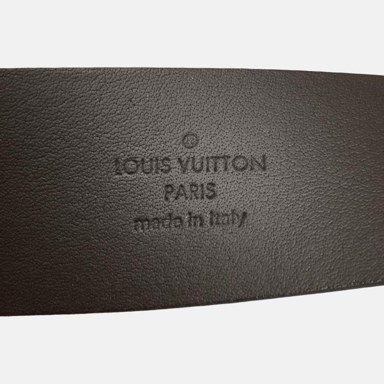 Pre Owned Louis Vuitton Brown Epi Leather Buckle Belt 95CM