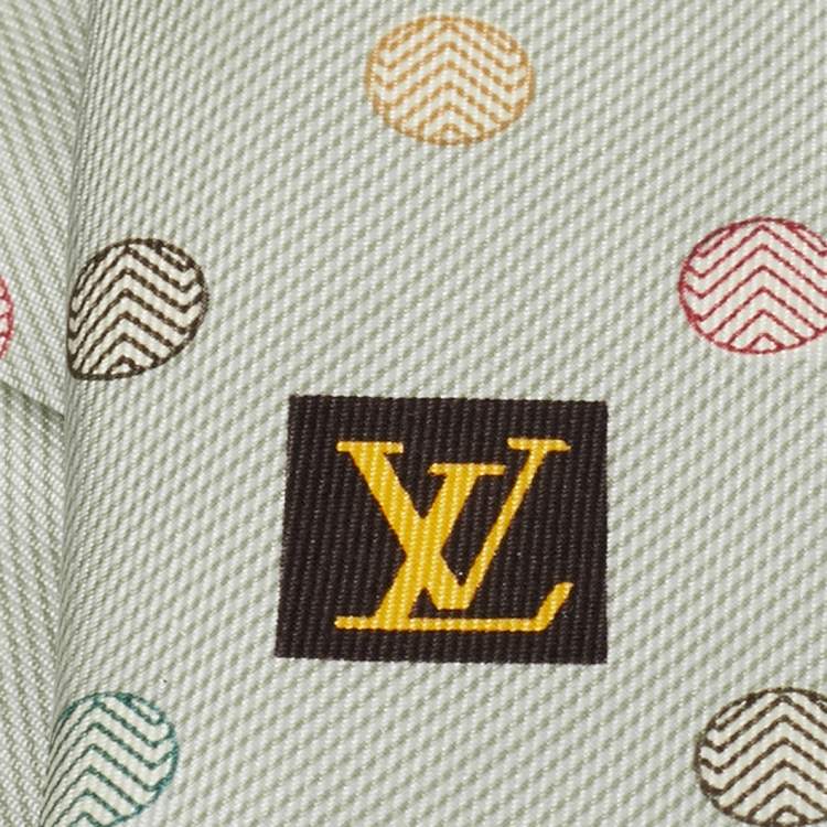 Pre Owned Louis Vuitton Multicolor Print Silk Tie 