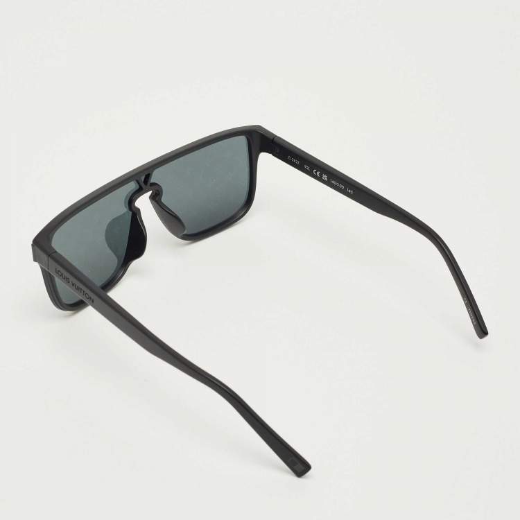 Pre Owned Louis Vuitton Black Z1082E Monogram LV Waimea Shield Sunglasses