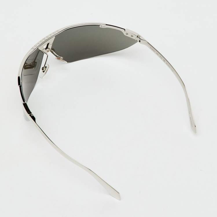 Pre Owned Louis Vuitton Silver Tone Z1906U 1.1 Evidence Futura Mask Sunglasses