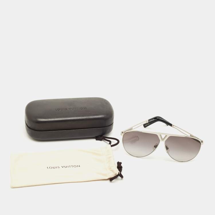 Pre Owned Louis Vuitton Grey Gradient Z2315U Tonca Aviator Sunglasses