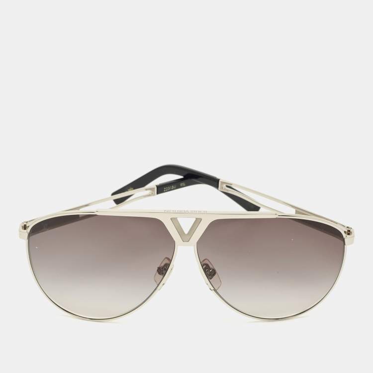 Pre Owned Louis Vuitton Grey Gradient Z2315U Tonca Aviator Sunglasses
