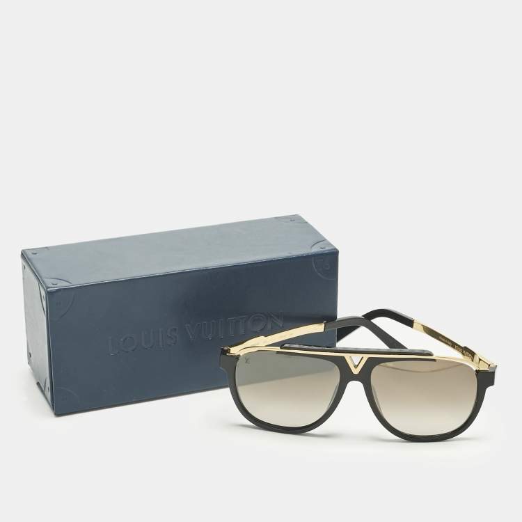 Pre Owned Louis Vuitton Black/Brown Gradient Z0936E Mascot Sunglasses